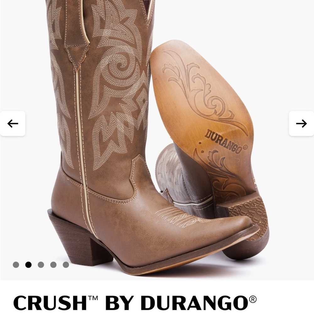 Durango Women's Tan Western Heeled Boots